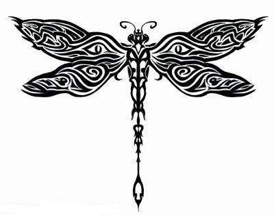 8 Creative Tribal Dragonfly Tattoos 8 Creative Tribal Dragonfly Tattoos