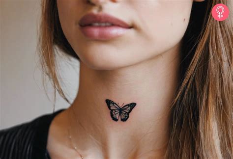 8 Stunning And Unique Butterfly Neck Tattoos