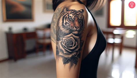 8 Tiger And Rose Tattoo Ideas That Express Fierce Elegance 8 Tiger And Rose Tattoo Ideas That Express Fierce Elegance
