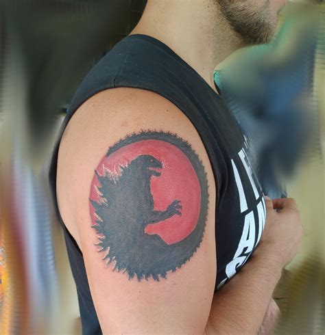 80 Godzilla Tattoo Designs For Men Awakened Sea Monster Ink