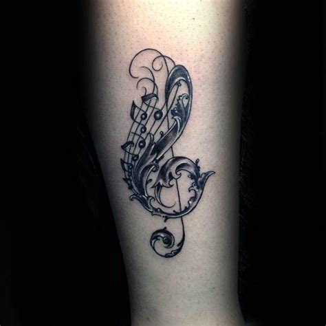 83 Awesome Treble Clef Tattoo Designs For Men 83 Awesome Treble Clef Tattoo Designs For Men