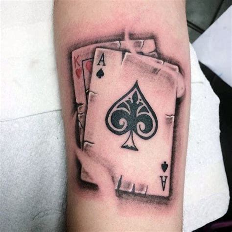 87 Playing Card Tattoos For Men Tattoos For Guys Card Tattoo Designs