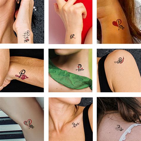 A Name Alphabet Tattoo Waterproof For Men And Women Temporary Body Tattoo