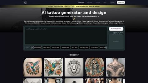Ai Tattoo Generator Create Your Unique Designs Creati Ai Ai Tattoo Generator Create Your Unique Designs Creati Ai