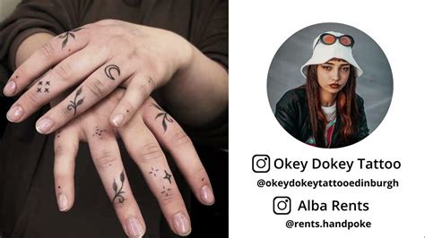 Alba Rents Hand Poke Okey Dokey Tattoo