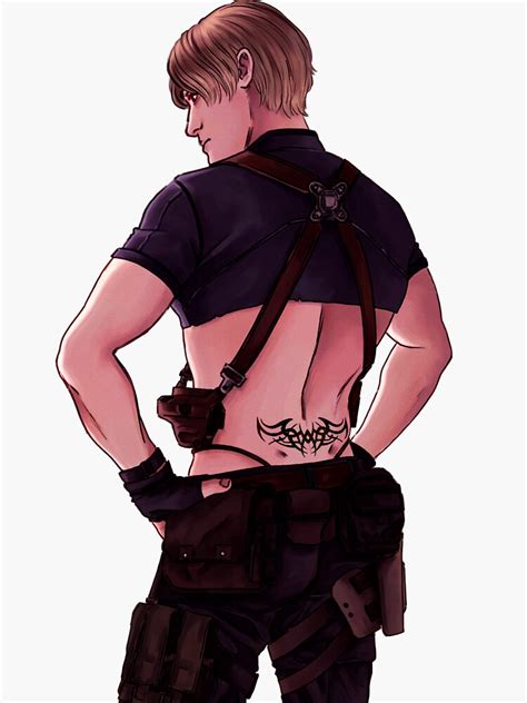 Amp Quot Leon Tramp Stamp Amp Quot Sticker For Sale By Elysianvrt Redbubble