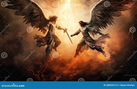 Angel And Demon Battle Art