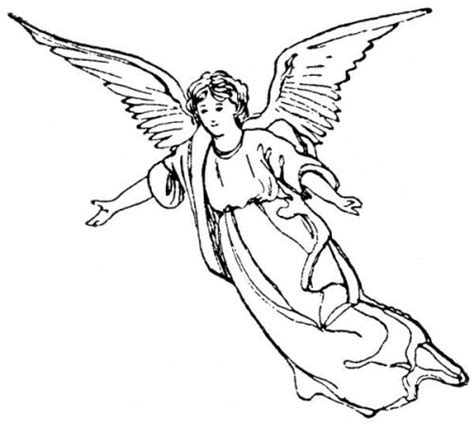 Angel Sketch Cliparts Free Download And Printable