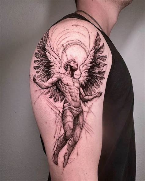Angel Tattoo For Men