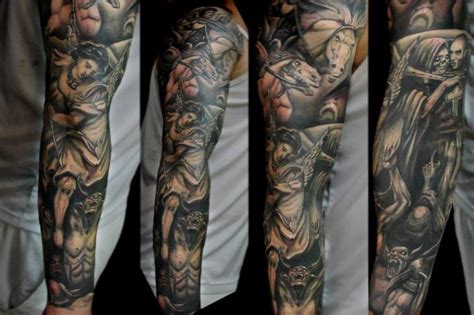 Angels And Demons Tattoo Sleeve Forearm Tattoo Ideas Angels And Demons Tattoo Sleeve Forearm Tattoo Ideas