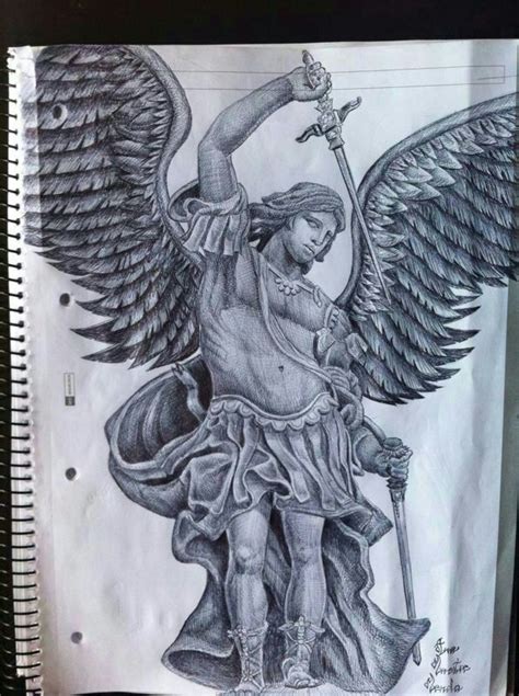 Arc Ngel San Gabriel A Tinta Para Tattoo By Anamaestre On Deviantart