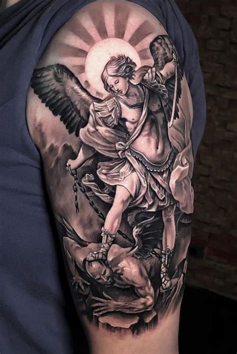 Archangel Back Tattoo Archangel Michael Tattoo Religious Amp Guardian