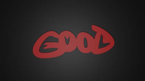 Archivo Stl Good Evil Ambigram Objeto Para Impresora 3D Para