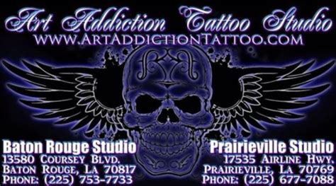 Art Addiction Tattoo Studio Baton Rouge La 70817 Services And Reviews