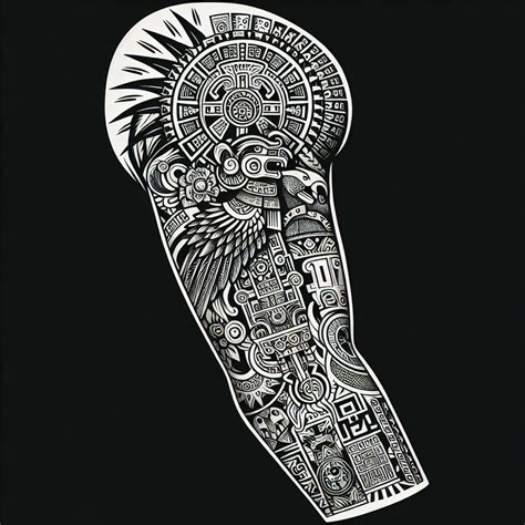 Aztec Sleeve Tattoos Designs