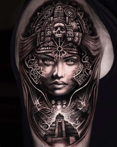 Aztec Warrior Woman Tattoo Design Aztec Tattoo Ideas Aztec Warrior Woman Tattoo Design Aztec Tattoo Ideas