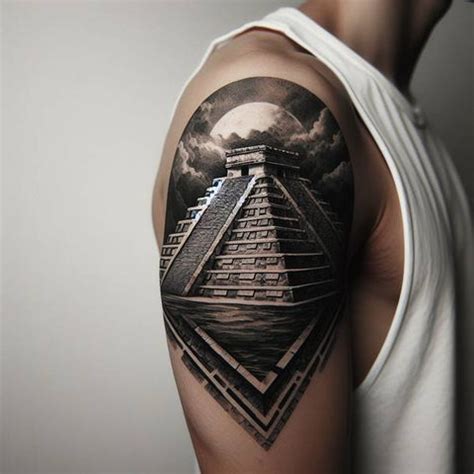 Behind The Literal Aztec Pyramid Tattoo Meaning Spiritustattoo Com Behind The Literal Aztec Pyramid Tattoo Meaning Spiritustattoo Com