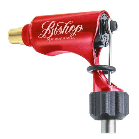 Bishop Rotary Microangelo Red Tattoo Machine Monster Steel