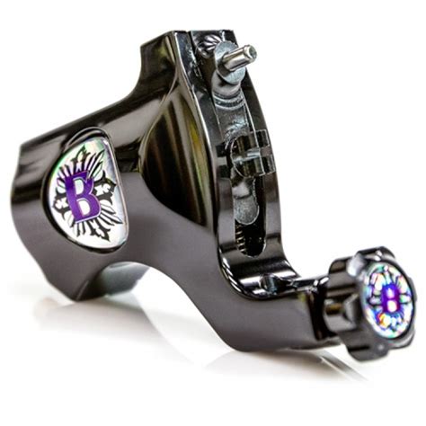 Bishop Rotary Tattoo Machine Polished Black Fournitures Pour Artistes