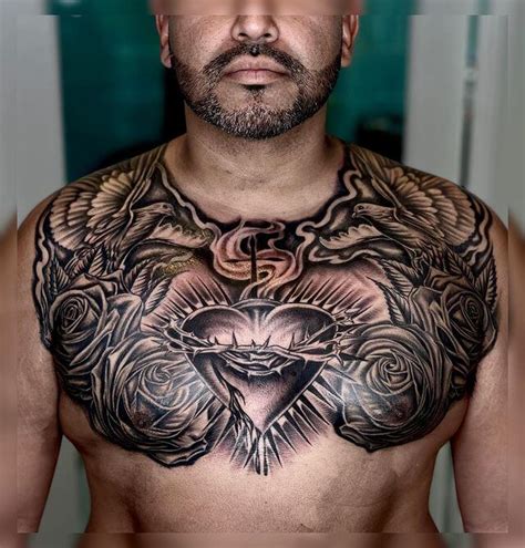Black Male Tattoos Top 50 Chest Tattoos For Men Trends In 2024 To Be