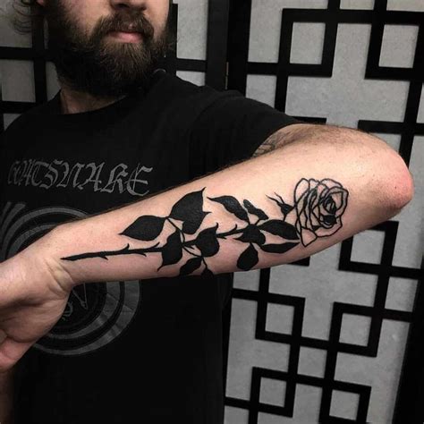 Black Rose Tattoo Designs For Men Black Rose Tattoo Designs For Men