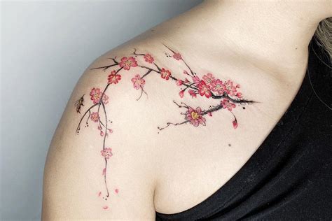 Blossom Shoulder Tattoos