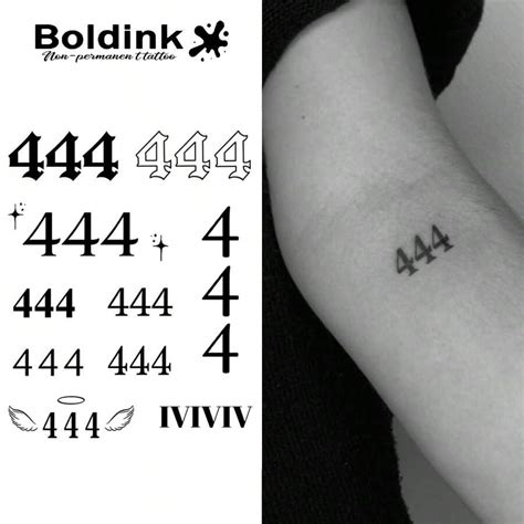 Boldink Boldink Non Permanent Tattoo Technology Angel Number 4