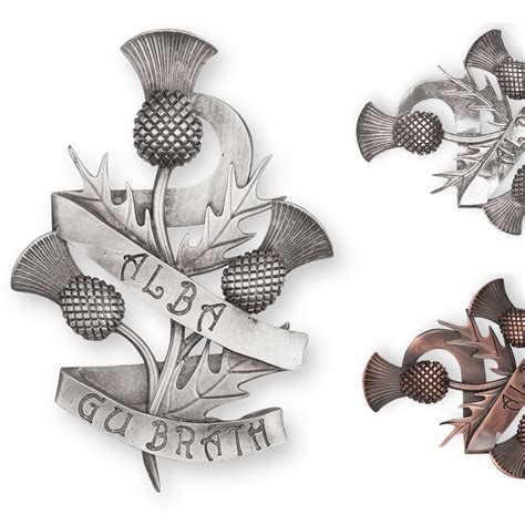 Braemar Kilt Pin Alba Gu Brath Disteln Schottlandliebhaber De
