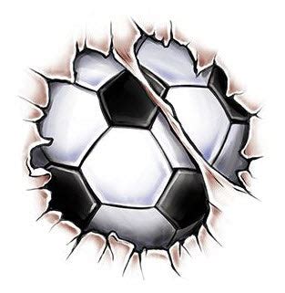 Break Through Soccer Ball Tattoo Tattoo For A Week Break Through Soccer Ball Tattoo Tattoo For A Week
