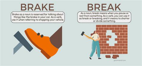 Unlock 'Break' vs 'Brake' Mysteries Now!