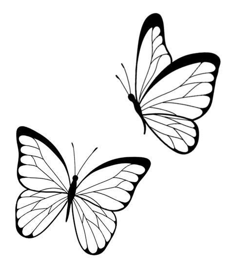 Butterfly Outline Tattoo Designs