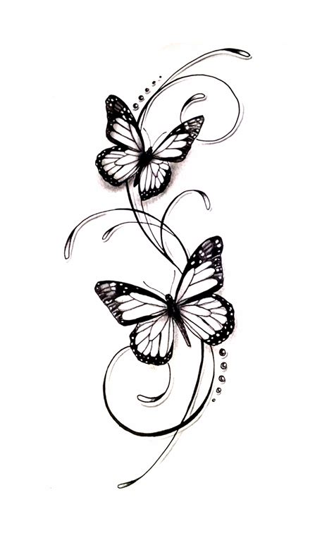 Butterfly Tattoo Butterfly Tattoo Stencil Pretty Hand Tattoos