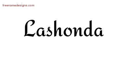 Calligraphic Stylish Name Tattoo Designs Lashonda Download Free Free