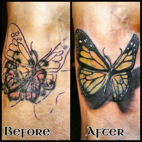 Camouflage Butterfly Tattoo
