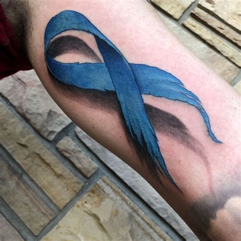 Cancer Ribbon Tattoo Designs For Men