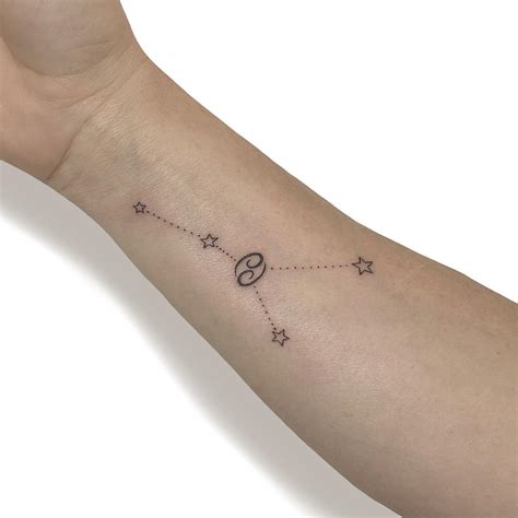 Cancer Zodiac Symbol Tattoo On The Wrist
