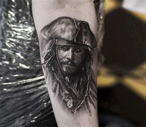 Captain Jack Sparrow Tattoo By Adrian Lindell Photo 24468