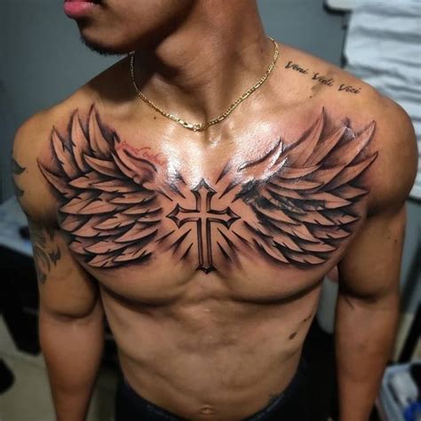 Chest Tattoos Wings Designs Men