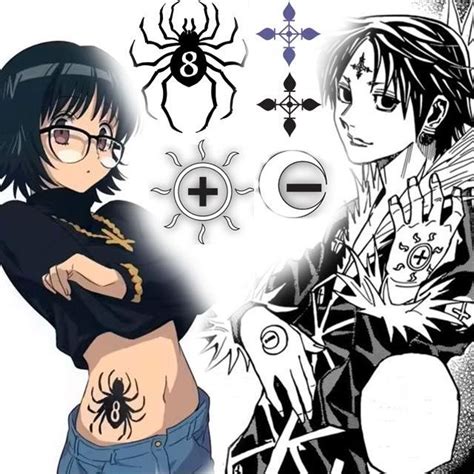 Chrollo Phantom Troupe Tatto Hunter Tattoo Spider Tattoo Sleeve Tattoos