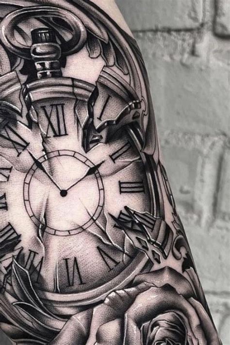 Clock Tattoo Ideas For Guys Photos Clock Tattoo Ideas For Guys Photos