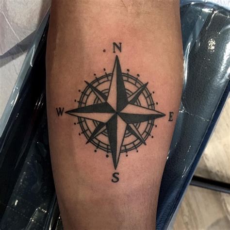 Compass And Rose Tattoo Design Top 63 Compass Tattoo Ideas 2021
