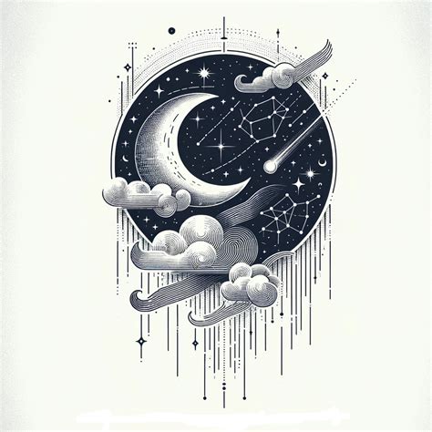 Cosmic Elegance Night Sky Tattoo Tattoocrafters