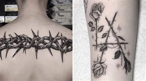 Courage To Crave The Rose Beautiful Thorn Tattoos Rose Tattoos For