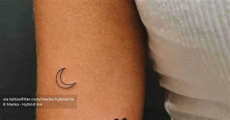 Crescent Moon And Amp Quot 222 Amp Quot Tattooed On The Inner Arm Crescent Moon And Amp Quot 222 Amp Quot Tattooed On The Inner Arm