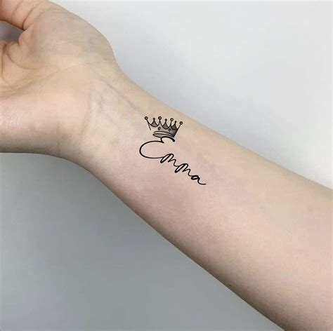 Crown Name Tattoos Vijay Thalapathi New Design Waterproof Boys And