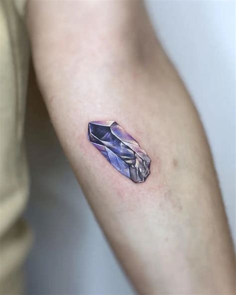 Crystal Rock Tattoos 12 Crystal Inspired Tattoos For Good Vibes Only