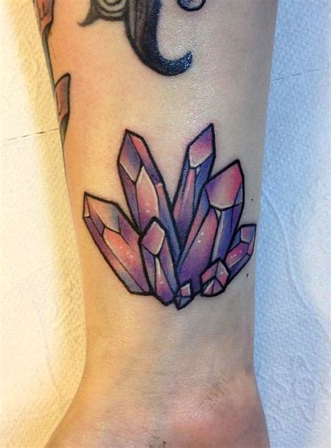 Crystal Tattoo 42 Timeless Gemstone Tattoo Ideas That Attract Good Luck