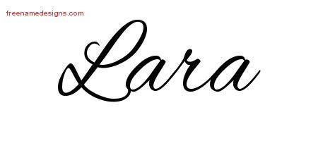 Cursive Name Tattoo Designs Lara Download Free Free Name Designs