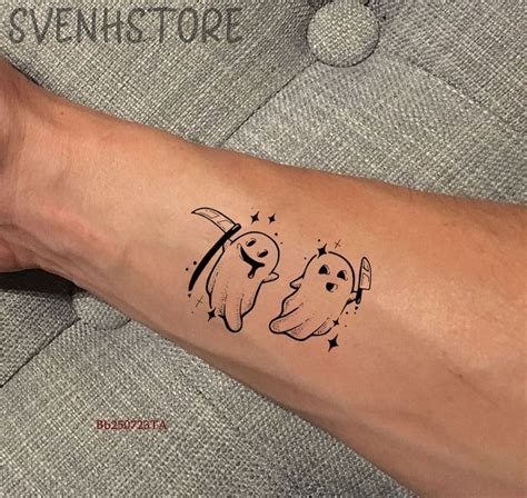 Cute Ghost Temporary Tattoo Waterproof Removable Fake Tattoo Cute Ghost Temporary Tattoo Waterproof Removable Fake Tattoo