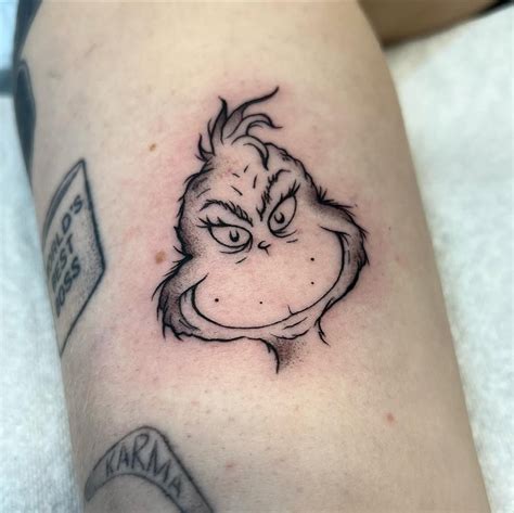 Cute Grinch Tattoo